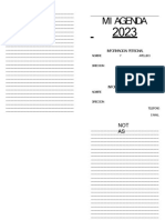 Agenda Semanal Horizontal Imprimir en A4