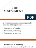 Types of Assessment