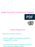 Angles Formed by Tangents and Secants