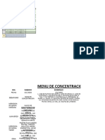 Menu de Partido Cochabamba