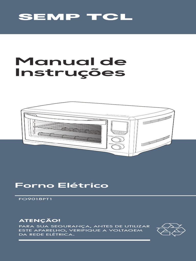 Manual Forno Eletrico FO9018PT1 PDF Forno Temperatura