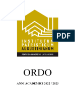 Augustinianum ORDO 2022 2023