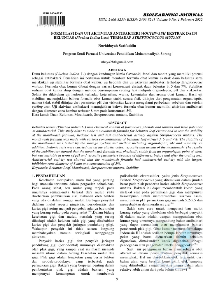 Uji Aktivitas Antibakteri | PDF | International Standard Serial Number