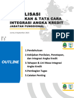 Bahan Sosialisasi Kebijakan Dan Tata Cara Integrasi Angka Kredit JF