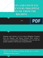 Elements and Contexts of 21st Century Philippineliterature Week 1