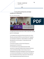 Poder Judicial - Noticias Institucionales - Presidente de La SCJ Participó de Actividad Académica en Mendoza