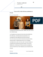 Poder Judicial - Noticias Institucionales - Presidente de La SCJ Visitó Oficinas Judiciales en Pando