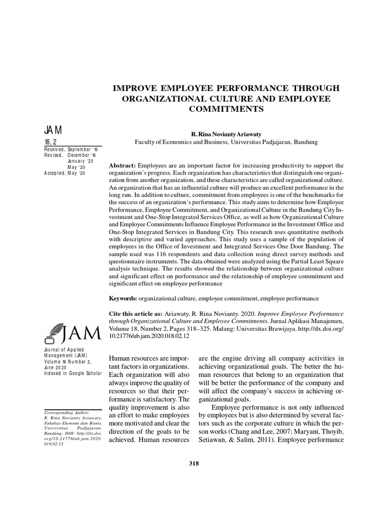 Enhancing Employee Performance via Culture | PDF | Organizational ...