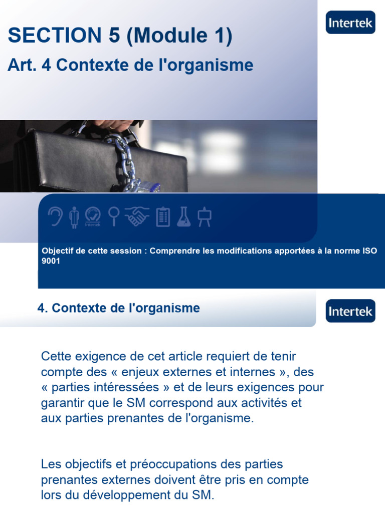 Contexte de l'Organisme en ISO 9001 | PDF | Audit | Business