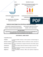 4.4.1-Variation de La Qualité Des Dattes en Fonction Des Conditions de Conservation Et Des Traitements Post-récolte