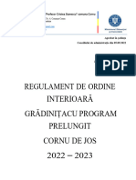 Regulament Gradinita Cu Program Prelungit 2022-2023