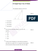 CBSE Class 10 Maths Sample Paper Set 4