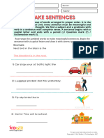 Make Sentences Free Printable Worksheets For Grade 2