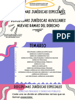 Disciplinas Jurídicas Especiales