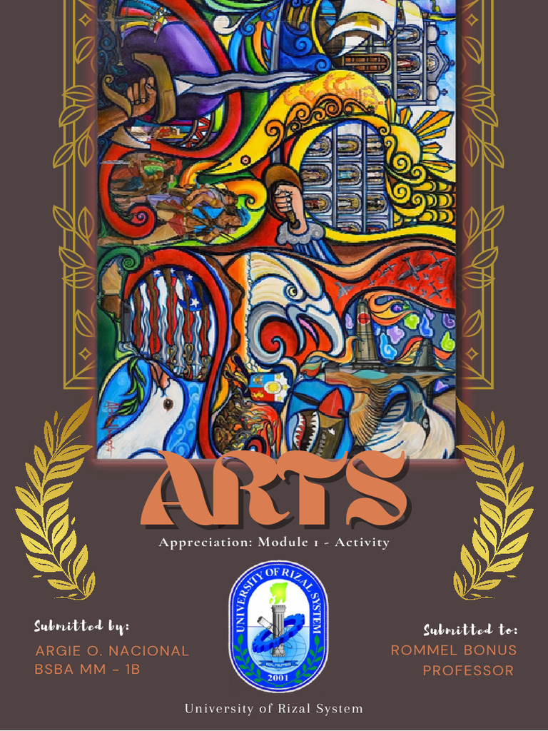 Nacional Argie BSBA MM 1B Arts Appreciation (Activity 1) PDF