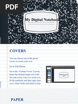 Digital Notebook Landscape · SlidesMania