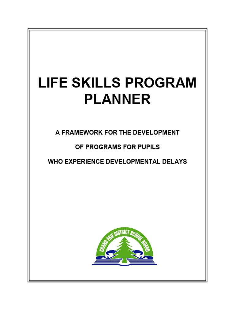 Life Skills Program Planner: A Framework For The Development of ...