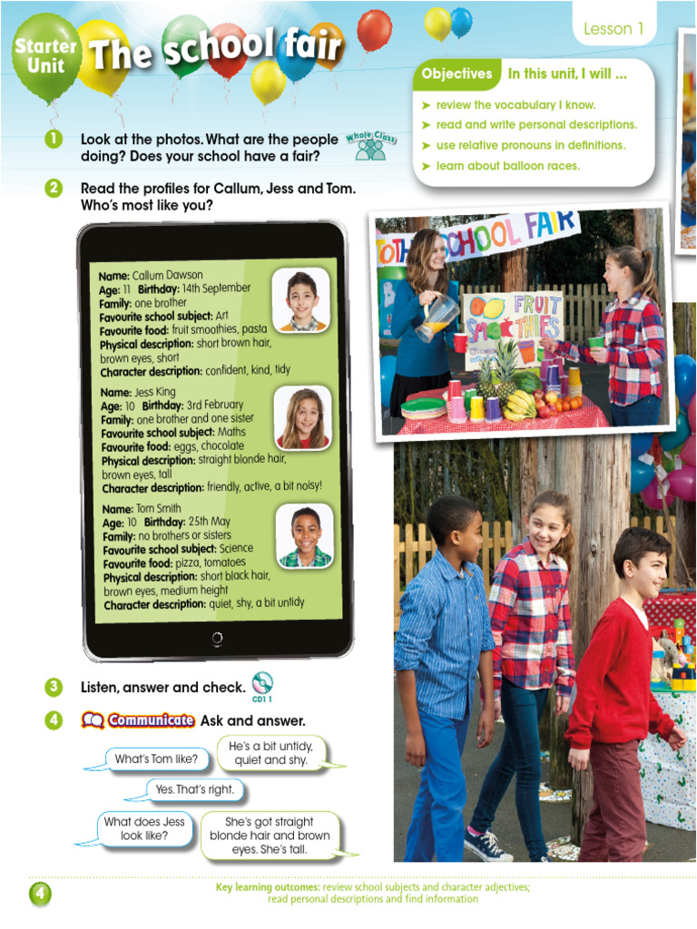 Give Me Five Pupil S Book Level 5 Starter Unit Pages 4-7 | PDF ...