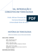 1 - História Da Toxicologia