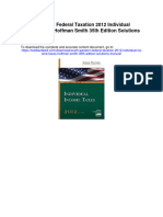 South Western Federal Taxation 2012 Individual Income Taxes Hoffman Smith 35th Edition Solutions Manual