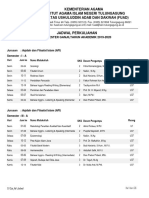 Jadwal Perkuliahan FUAD Ganjil 19-20 Edisi Final