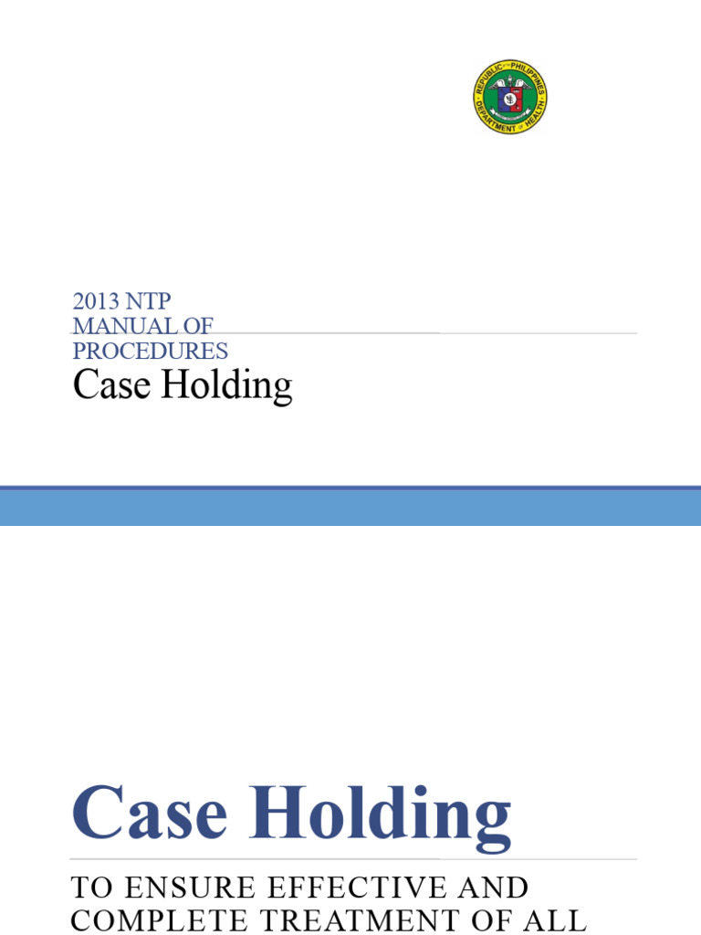 Case Holding PDF Medicine Clinical Medicine