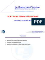 Lecture Notes 7 SDN and NFV