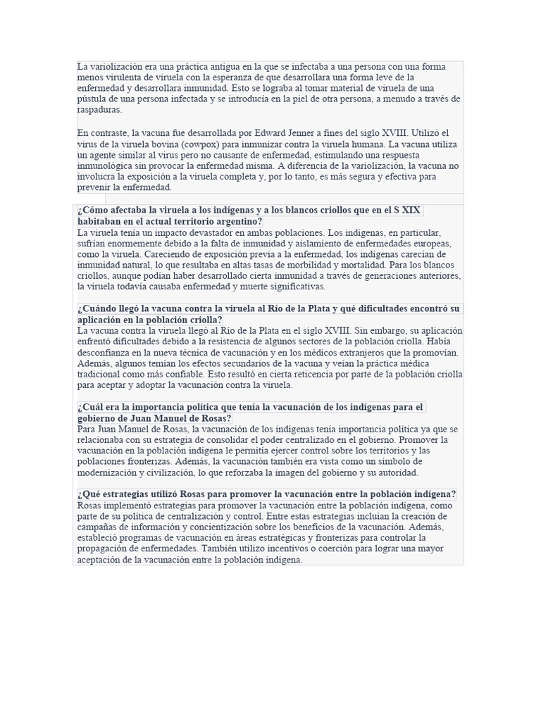 Historia de la variolización y vacunación | PDF | Viruela | Vacunas
