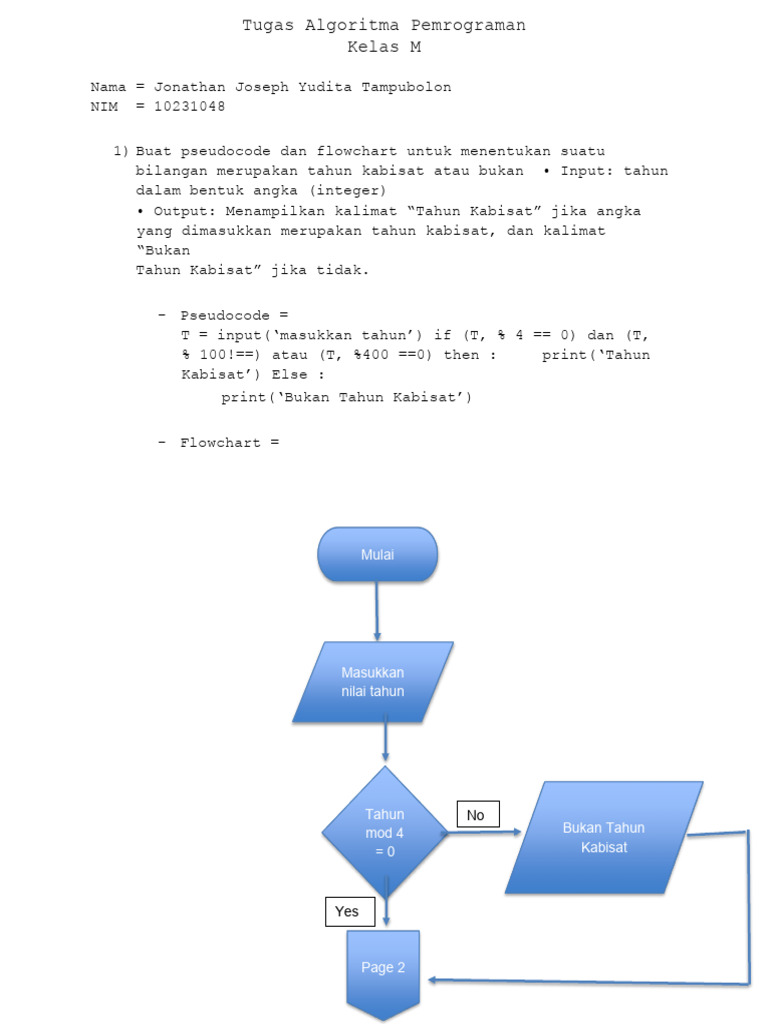 Pseudocode dan Flowchart Algoritma | PDF | Metode & Bahan Ajar