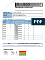 Informe Sobre Evaluación Diagnóstica