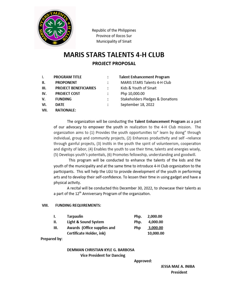 Talent enhancement program pdf literacy