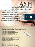 Ash Wednesday Mass Outline