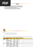 Reporting Ge 2 Rubric