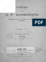 Sarmiento, D. F., - Política Esterior de Rosas