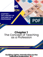 Chapter 1 The Concept of Teaching As A Profession