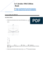 Multivariable Calculus 10th Edition Larson Test Bank Download