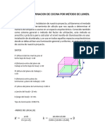 Calculo de Iluminacion de Cocina Por Metodo de Lumen