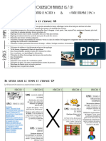 Progression Explorer Et Questionner Le Monde GS CP