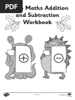 Maths Addition and Subtraction Workbook