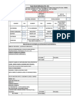 Format of Customer Card