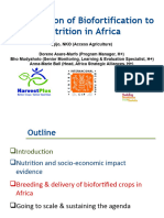 Making Agric Work For Nutrition Through Biofortification - Ojijo NKO