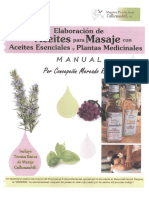 Elaboración de Aceites Para Masaje Con Aceite Esenciales y Plantas Medicinales