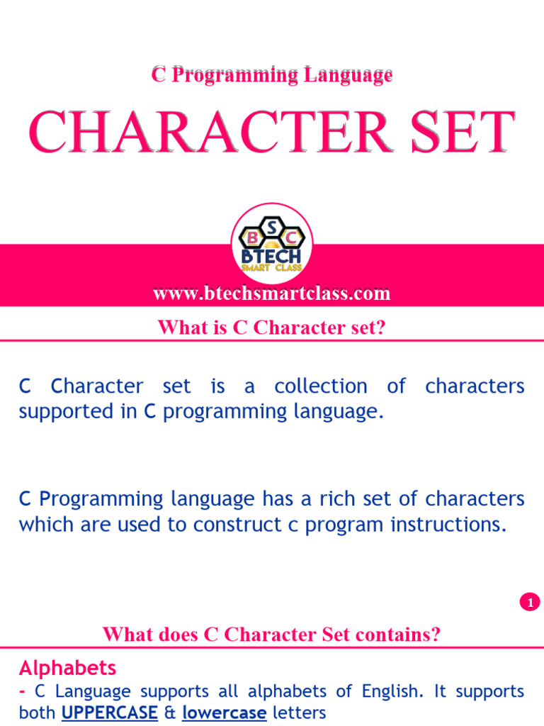C Character Set | PDF