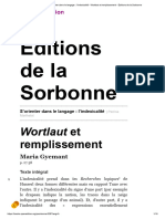 S'Orienter Dans Le Langage - L'indexicalité - Wortlaut Et Remplissement - Éditions de La Sorbonne