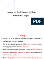 Chapter Two Part V Duality and Sensitivity Analysis