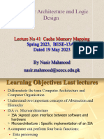 41 CALD Lec 41 Cache Direct Mapping Dated 19 May 2023 Lecture Slides