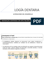 Anomalias Dentarias Sin Afectación de La Estructura 2023