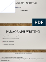 WritingParagraphs