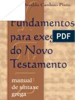 Fundamentos Para Exegese Do Novo Testamento Carlos Osvaldo Cardoso