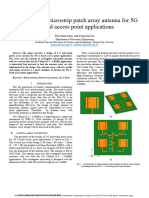 Design of 2x 2 Microstrip Patch Array Antenna For 5G C-Band Access Point Applications